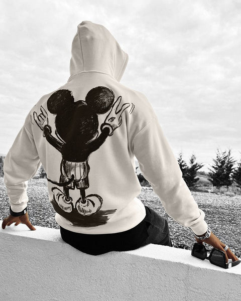 Black hoodie with Visual Mickey on the back – MY-LOOK