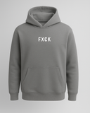 Sweat à capuche FXCK gris anthracite | Streetwear rebelle et minimaliste
