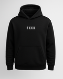 Sweat à capuche noir FXCK Hoodie mixte