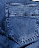 Jean Jogger pants Blue stoned washed elastic waist for men 