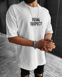 T-shirt blanc oversize imprimé Mickey Dessin stylé pour homme