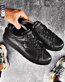 Chaussures sneakers noir basses avec semelle full black tendance BB salazar